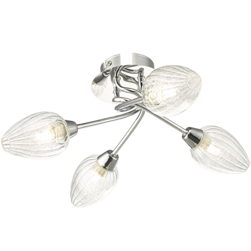 Erin Glass Semi Flush Mount
