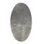 Flores 48" Industrial Oval Metal Nickel Coffee Table
