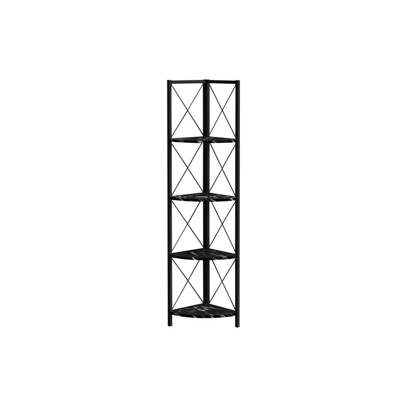Bibliothèque, 59.25" H x 17.5" W x 12.5" D, Black