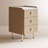 Agripina Narrow Nightstand with Drawers, Small Side Table with Leather Surface for Bedroom and Living Room-1389989072-1398046342