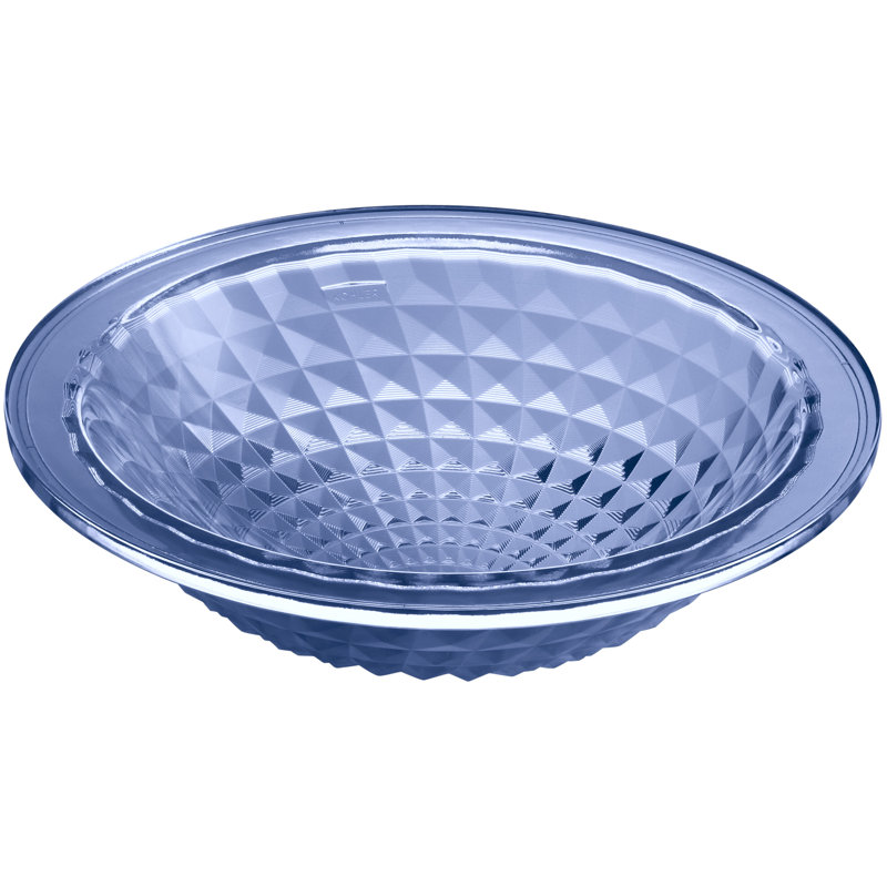 Kohler Kallos®, Artist Editions Oval Glass Undermount Bathroom Sink, Translucent Sapphire