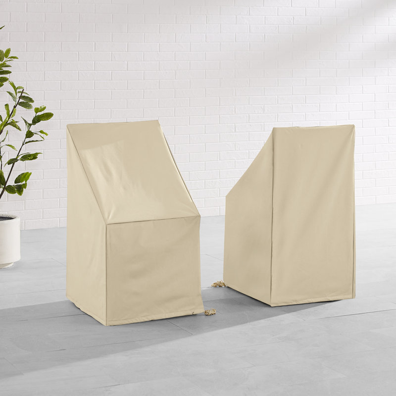 Housse pour chaise de patio, Brun clair, H 36 po x l 20 po x P 22 po