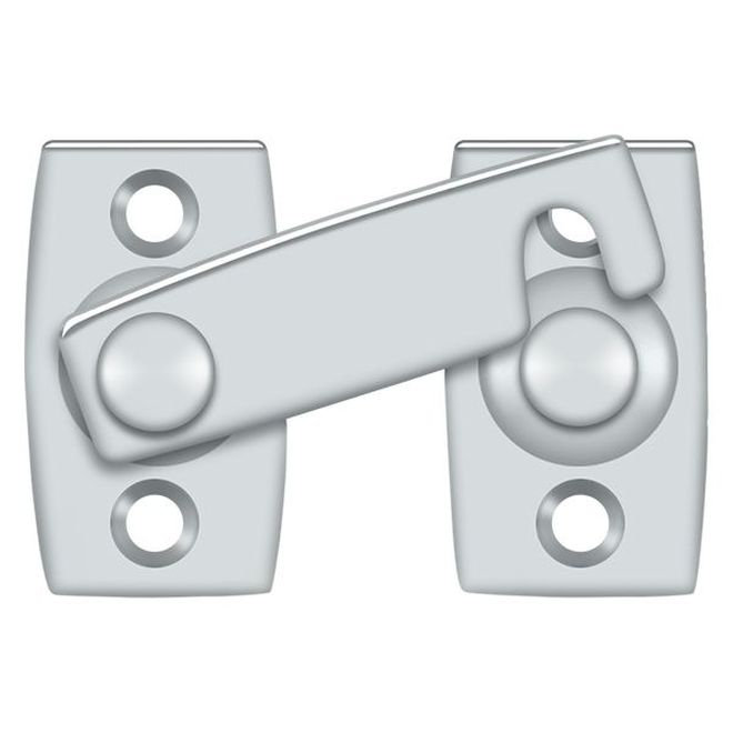 Brass Latch/Catch/Bolt, Bright Chrome