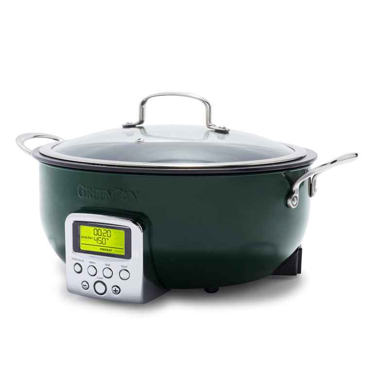 Greenpan Elite Stainless Steel Ceramic Nonstick 8 Cup Induction Rice Cooker  - Silver : Target