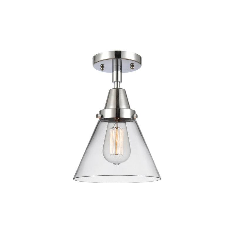 Plafonnier en verre, Ampoule non incluse, Oui, Chrome poli