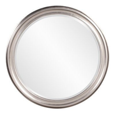 Meayki Solid Wood Round Mirror