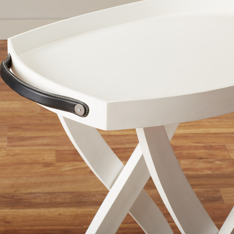 Table de bout de Palm Beach, blanc