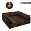 Canapé-lit modulaire 86 po avec 2 repose-pieds mobiles, canapé 9 places en chenille avec sièges de rangement, canapé surdimensionné pour le salon-246780977