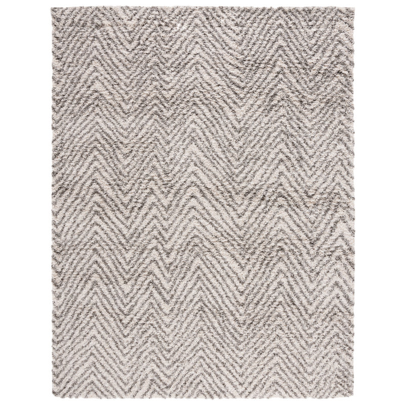 Adessa Shag Performance Chevron Rug, Rectangle 8' x 10'