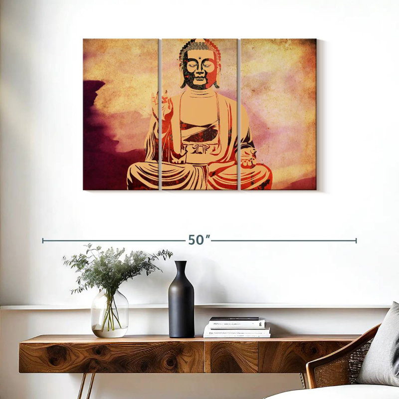 Leisha Warm Buddha, 24" H x 38" W