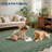 Floral Scalloped Non Slip Washable Area Rug for Living Room Bedroom, Low Pile  Thin Solid Home Decor Carpet-1132928150-1132928146