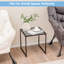 Nechelle Glass Top Sled End Table