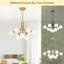 Lustre spoutnik en verre doré 23,6 po avec 9 lumières-1620552230