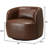 Bruschi 34" Wide Modern Faux Leather Upholstered Swivel Armchair (Set Of 2)-310443000