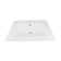 The Renovators Supply Inc. 18.31'' White Ceramic Rectangular Bathroom Sink with Overflow
