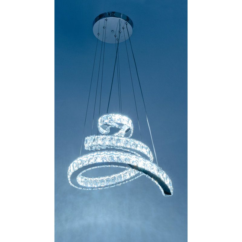 Foote 1 - Light Unique/Statement LED Chandelier