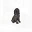 Statue réaliste de cocker spaniel assis, figurine de chiot plus vrai que nature, sculpture décorative pour jardin ou maison.