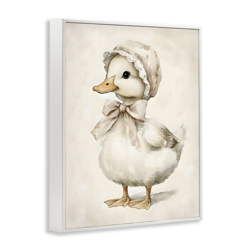 Giclée encadrée d'un bonnet de canard, conception par Arlington Prints, Giclée encadrée blanc bord de mer, H 30 po x l 24 po