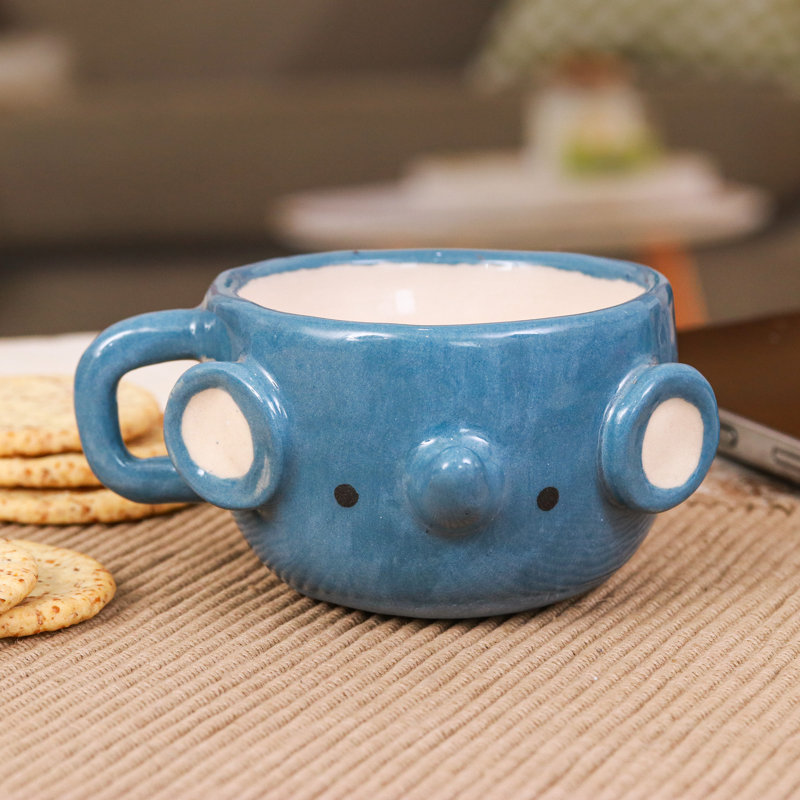 Trinx Handmade Elephant Demitasse Ceramic Espresso Cup