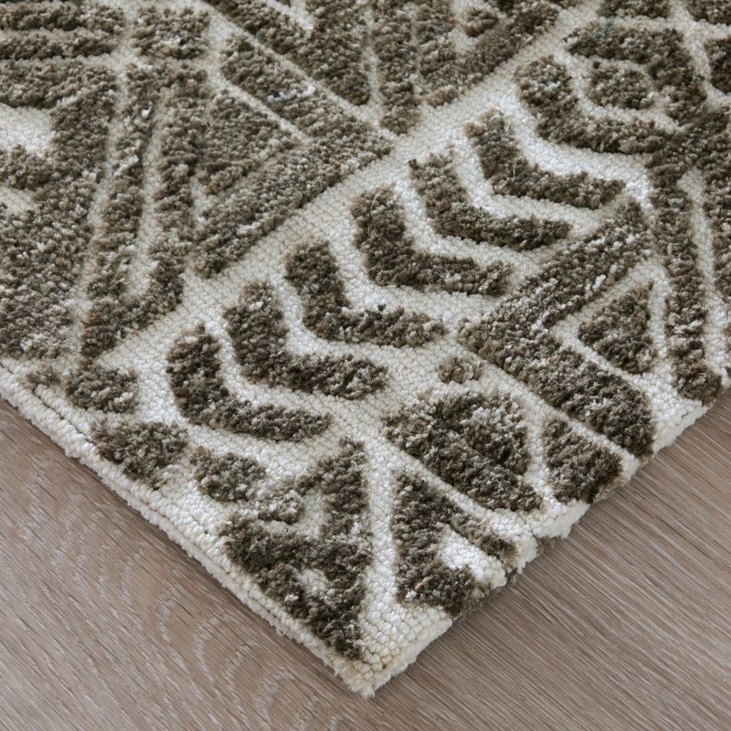 Tapis brun Bucklin Southwestern Coffee, Rectangle 5 pi x 8 pi