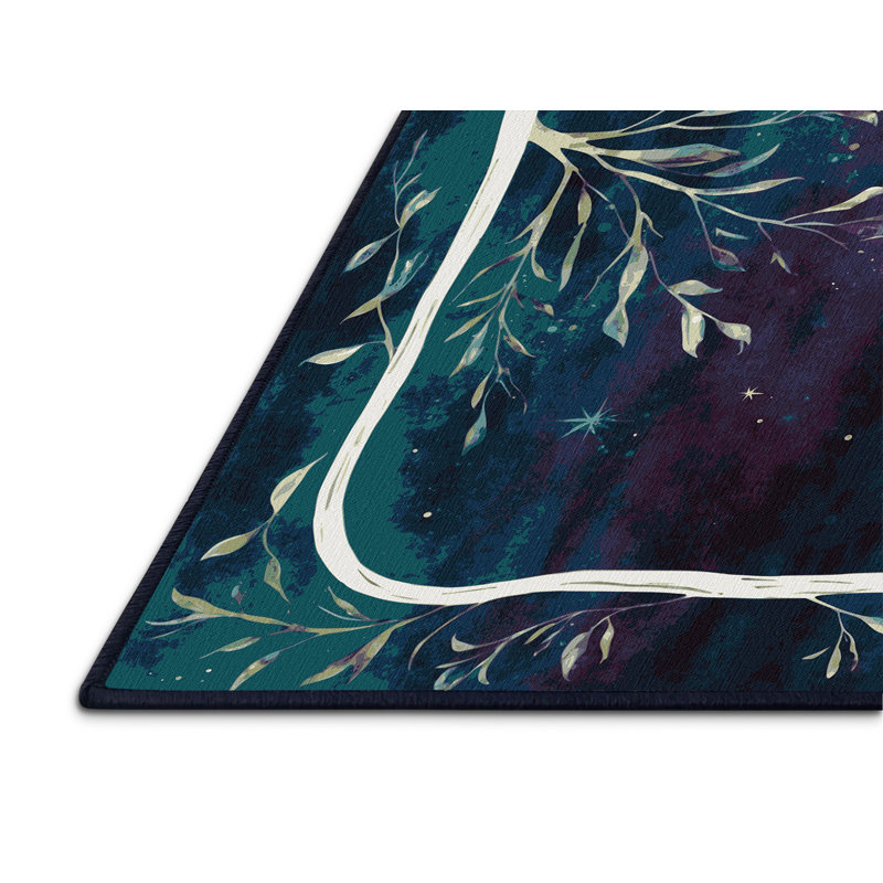 Cosmic Bloom Rug, Rectangle 4' x 6'