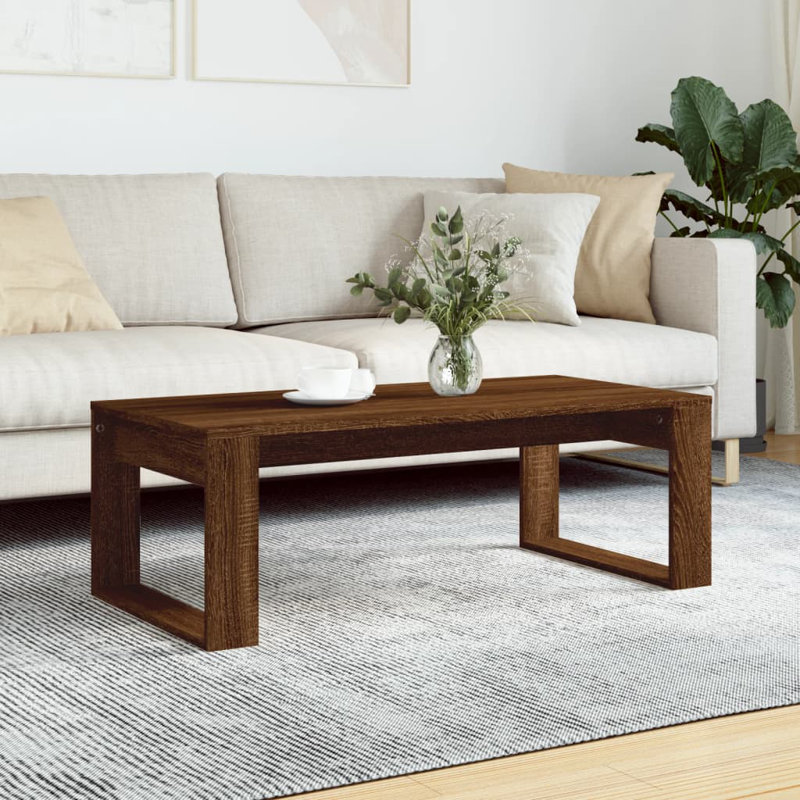 Table basse simple Blundell, Chêne fumé