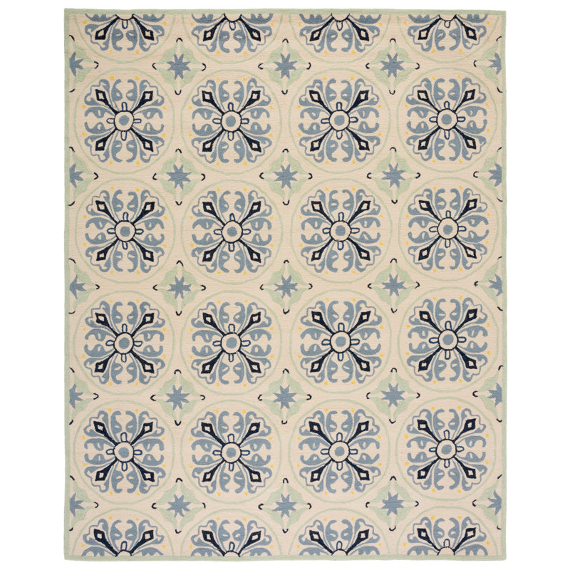 Childers Hand Hooked Performance Southwestern Rug, Rectangle 4' x 6'