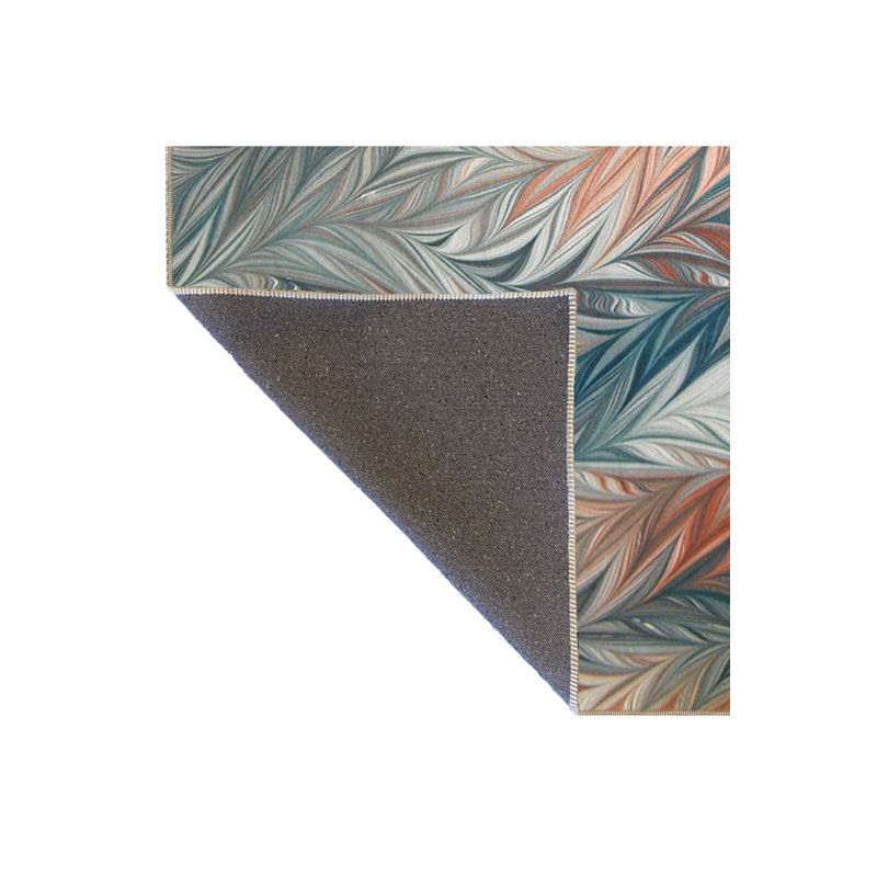 Tapis tissé et brodé en croix à motif coloré Cross, Rectangulaire 5 pi 1 po x 7 pi 7 po