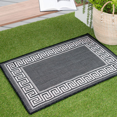 Tapis noir / crème Seraphine