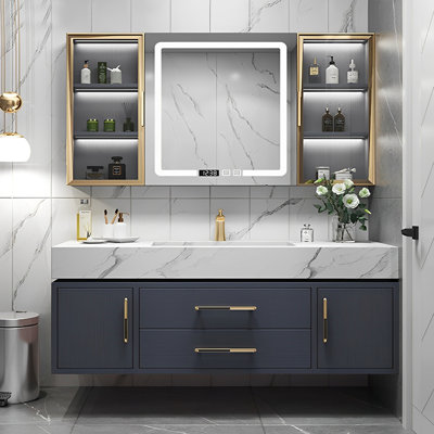 Bathroom cabinet modern simple light luxurious.