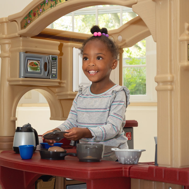 Grand Walk-In Kids Kitchen Set with Grill and Storage