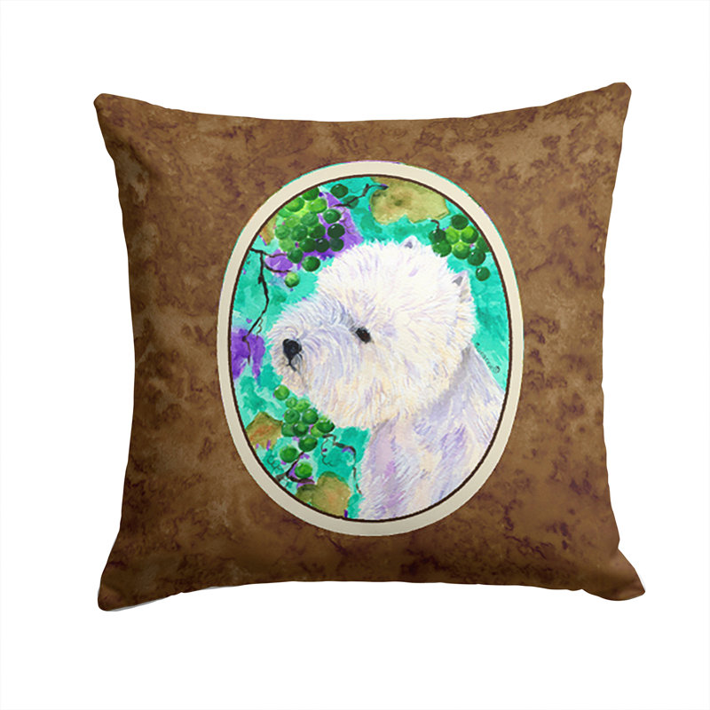 Coussin décoratif intérieur/extérieur westie