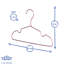 Harbour Housewares - Metallic Children's Coat Hangers-61890936
