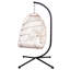 Fauteuil suspendu d'extérieur blanc cassé-1241889599
