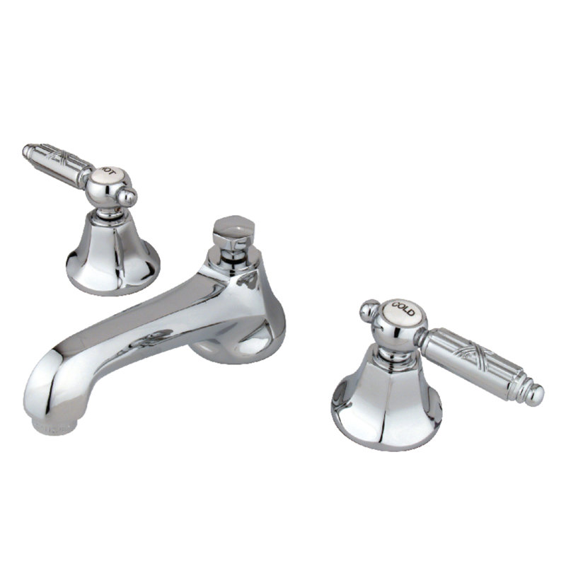 Metropolitan Widespread Bathroom Faucet with Drain Assembly, Polished Chrome