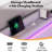 Berneil Upholstered King Bed Frame with RGBW LED Lights Headboard & 4 Storage Drawers, White-1678228654-1678228655