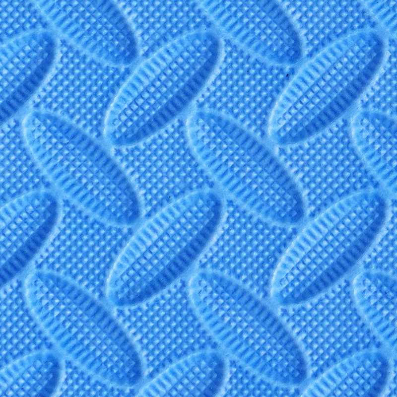 Tapis d'exercice à emboîtement en mousse CAP, losanges 24 pi. Ca., TATAMI, carreaux en T de 3/4 po d'épaisseur, Bleu-diamant