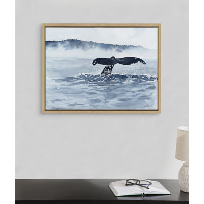 Whale Watching by Julie Maida Framed Canvas Wall Art Print
