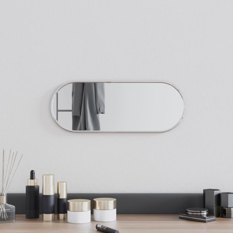 Kluk Wall Mirror, Silver, 40cm x 15cm