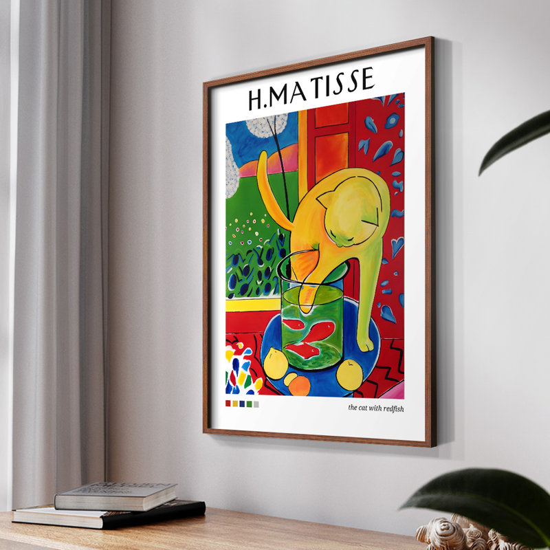 William Morris, reproduction encadrée CLV, H 14 po x l 11 po, Noyer