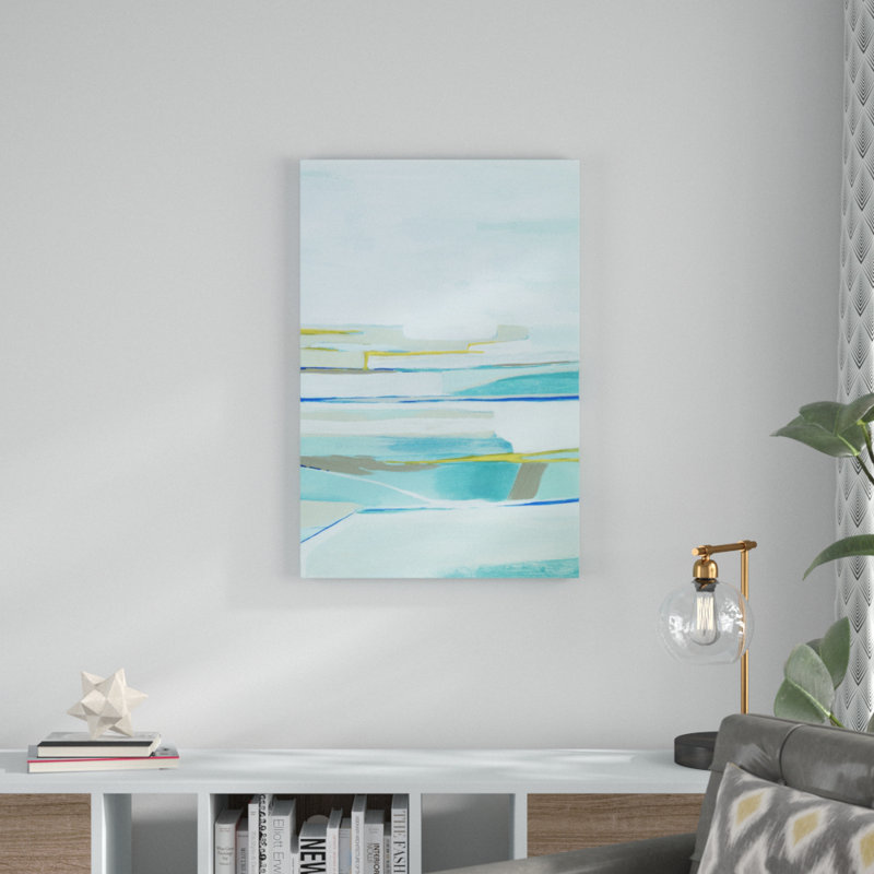 «Seafarers Layers I» par Grace Popp, reproduction d'art sur toile tendue, H 36 po x l 24 po