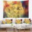 Tapisserie sur fond de petites fleurs jaunes claires-28488305