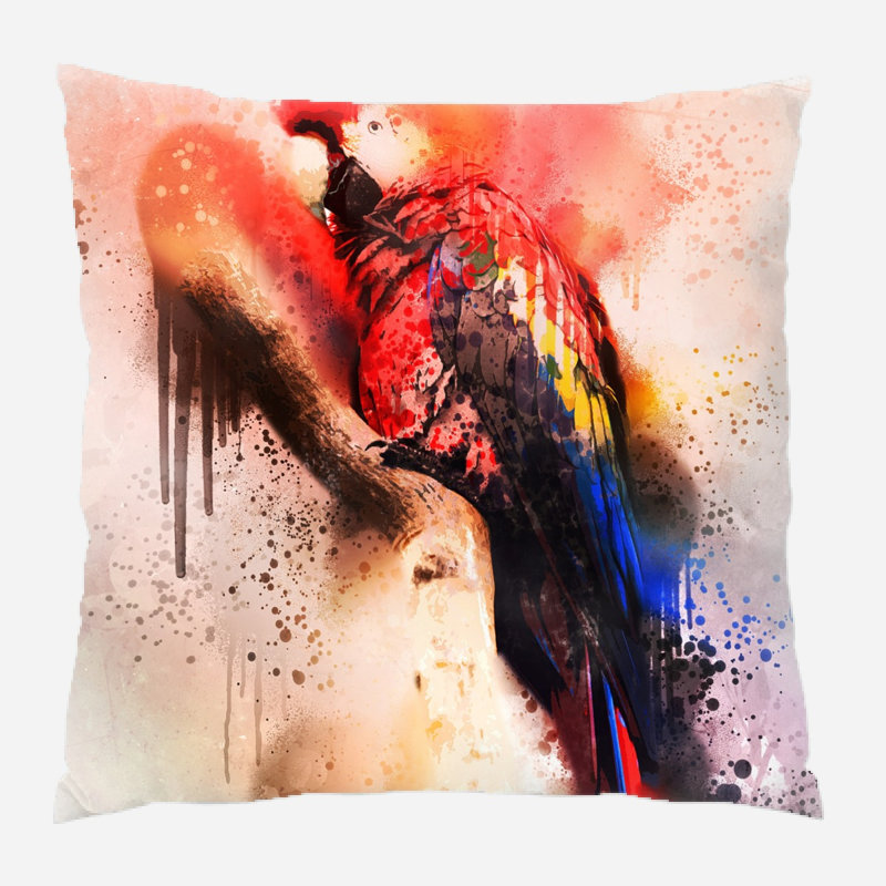 Coussin oiseau Woodworth, Microsuède, Intérieur