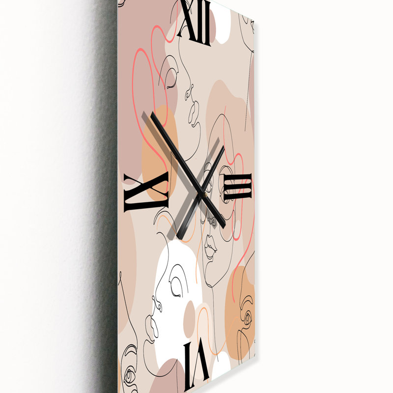Horloge murale abstraite femme, Petit