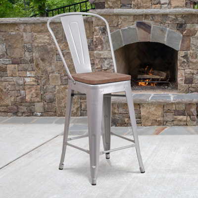 24" Patio Bar Stool