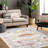 Machine Washable Rug with Rubber Backing for Living Room Boho Non-Slip Dining Room Rug Easy-Cleaning Floor Carpet for Bedroom-420953694