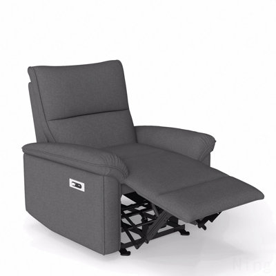 Fabric zero clearance recliner  Power Recliner - USB Port, Small Space, Living Room/Bedroom/RV