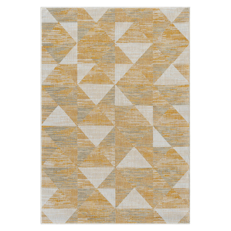 Ronaldo Geometric Indoor / Outdoor Area Rug, Rectangle 80 x 150cm