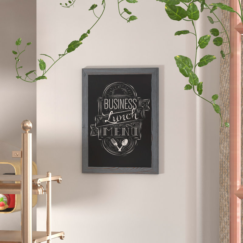 Panneau mural magnétique avec effaceur Millworks pour la maison, l'école ou le bureau, 24 po x 18 po, gris
