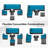 8-piece Outdoor Patio Furniture Sectional Set-1263083780